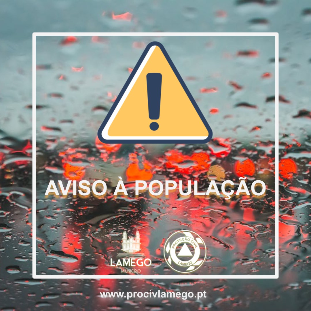 Aviso à População n.º 02/2025 | CONDIÇÕES METEOROLÓGICAS ADVERSAS - Precipitação e Vento